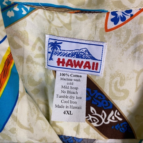 Hawaii Vintage Button Up Shirt Mens Size 4XL - Picture 3 of 6